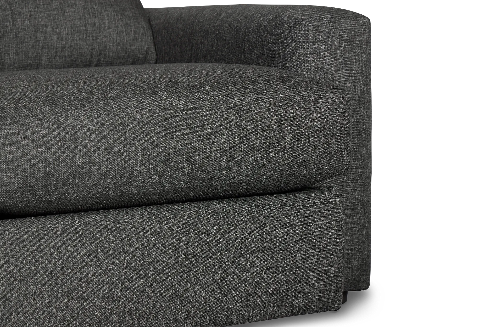 Brantley Dark Gray Fabric Loveseat