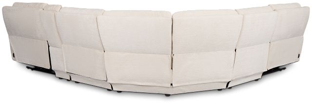 Bennett Light Beige Fabric Medium Dual Power 2-arm Reclining Sectional