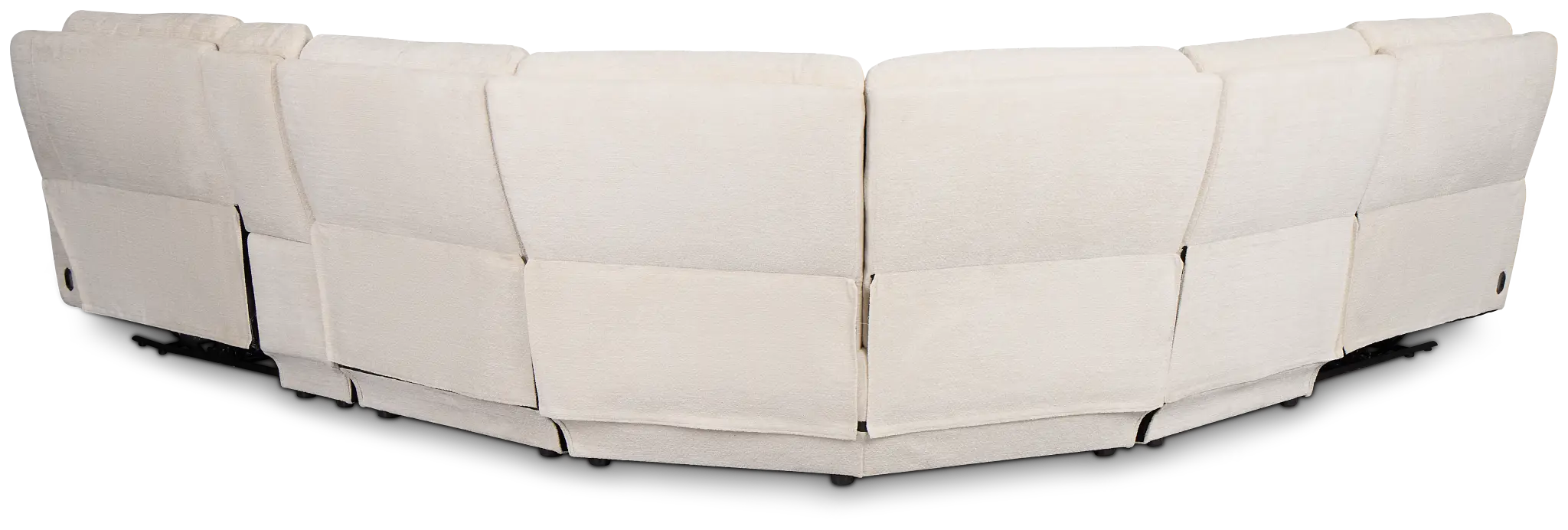 Bennett Light Beige Fabric Medium Dual Power 2-arm Reclining Sectional Bennett Light Beige Fabric Medium Dual Power 2-arm Reclining Sectional