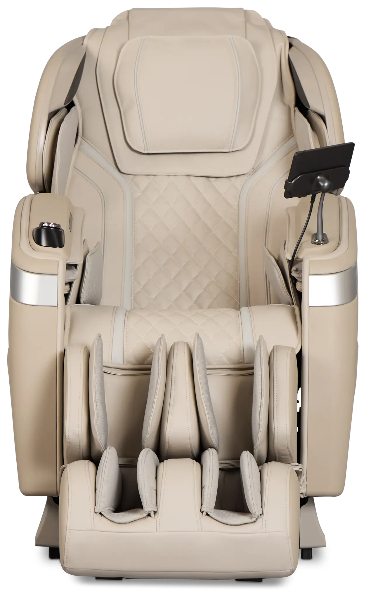 Qi Se Duo Light Beige Micro Massage Chair Qi Se Duo Light Beige Micro Massage Chair
