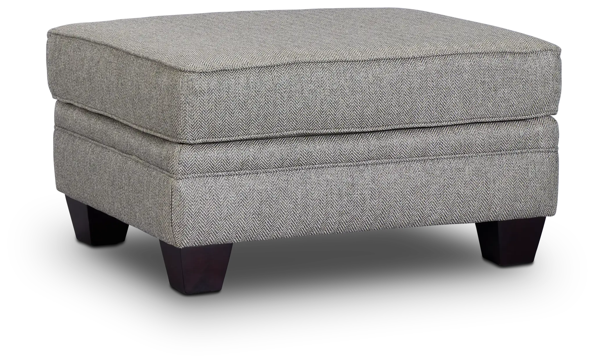 Avery Dark Gray Fabric Ottoman Avery Dark Gray Fabric Ottoman