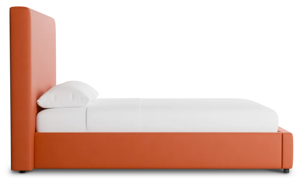 Grayton Joya Orange 54" Upholstered Platform Bed