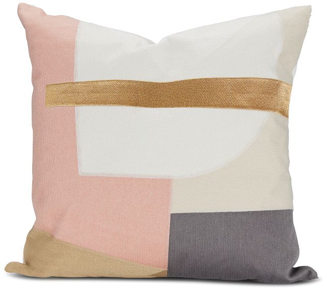 Lita Multicolored 22" Square Accent Pillow (1)