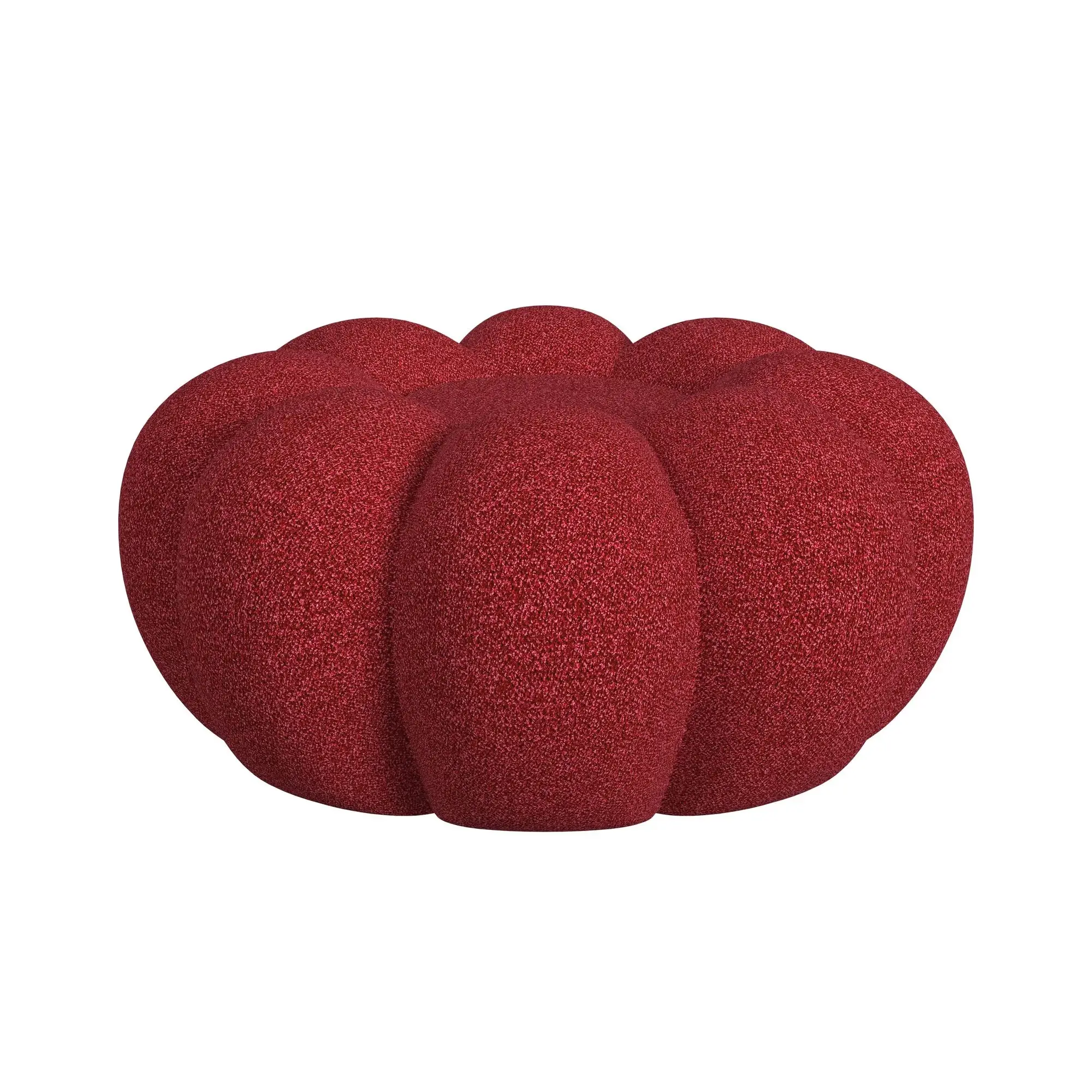 Kenzo Red Fabric Chair & Ottoman Kenzo Red Fabric Chair & Ottoman