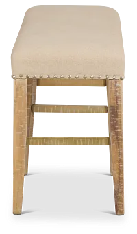 Joplin Light Tone High Upholstered Dining Bench