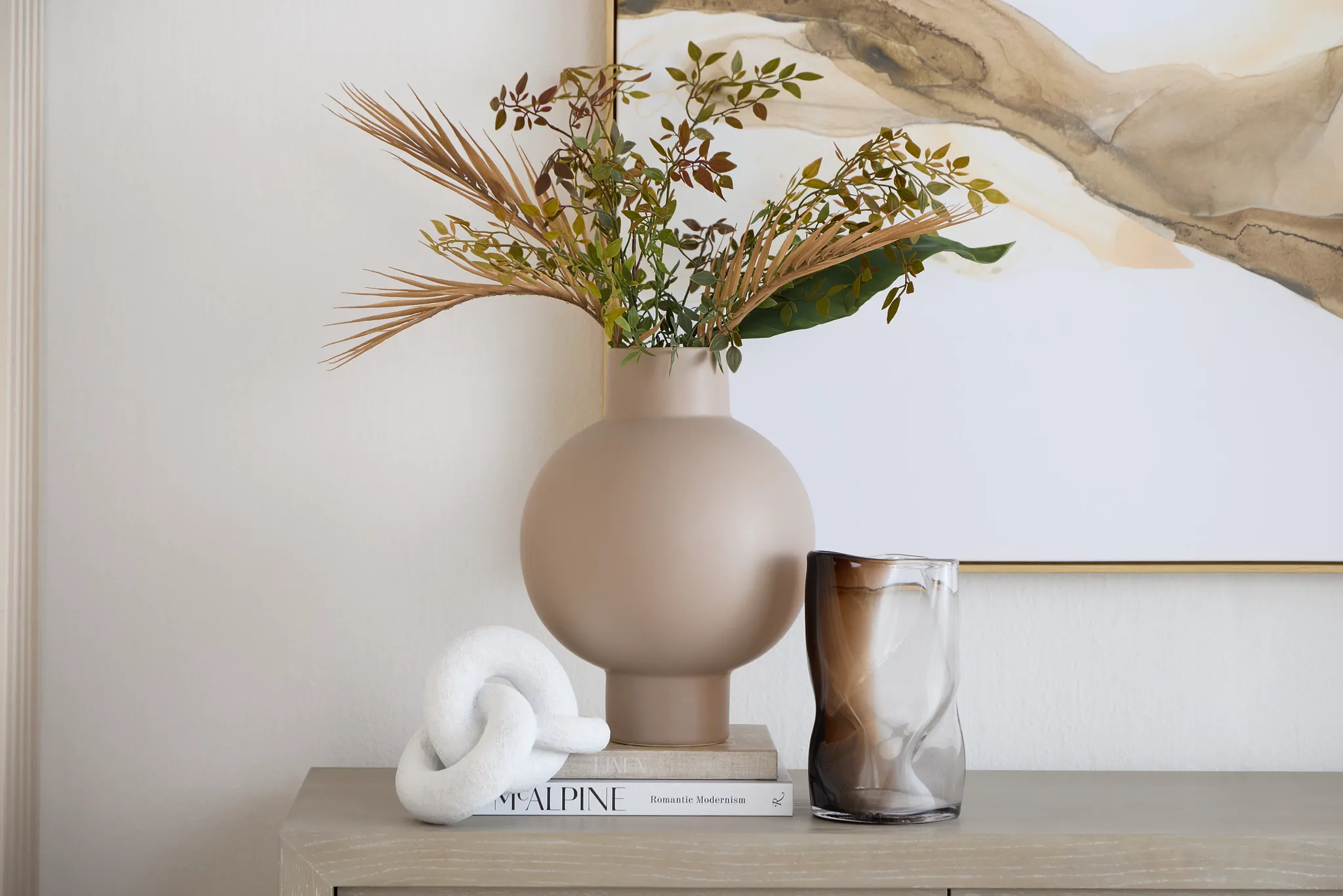 Doni Light Beige Medium Vase