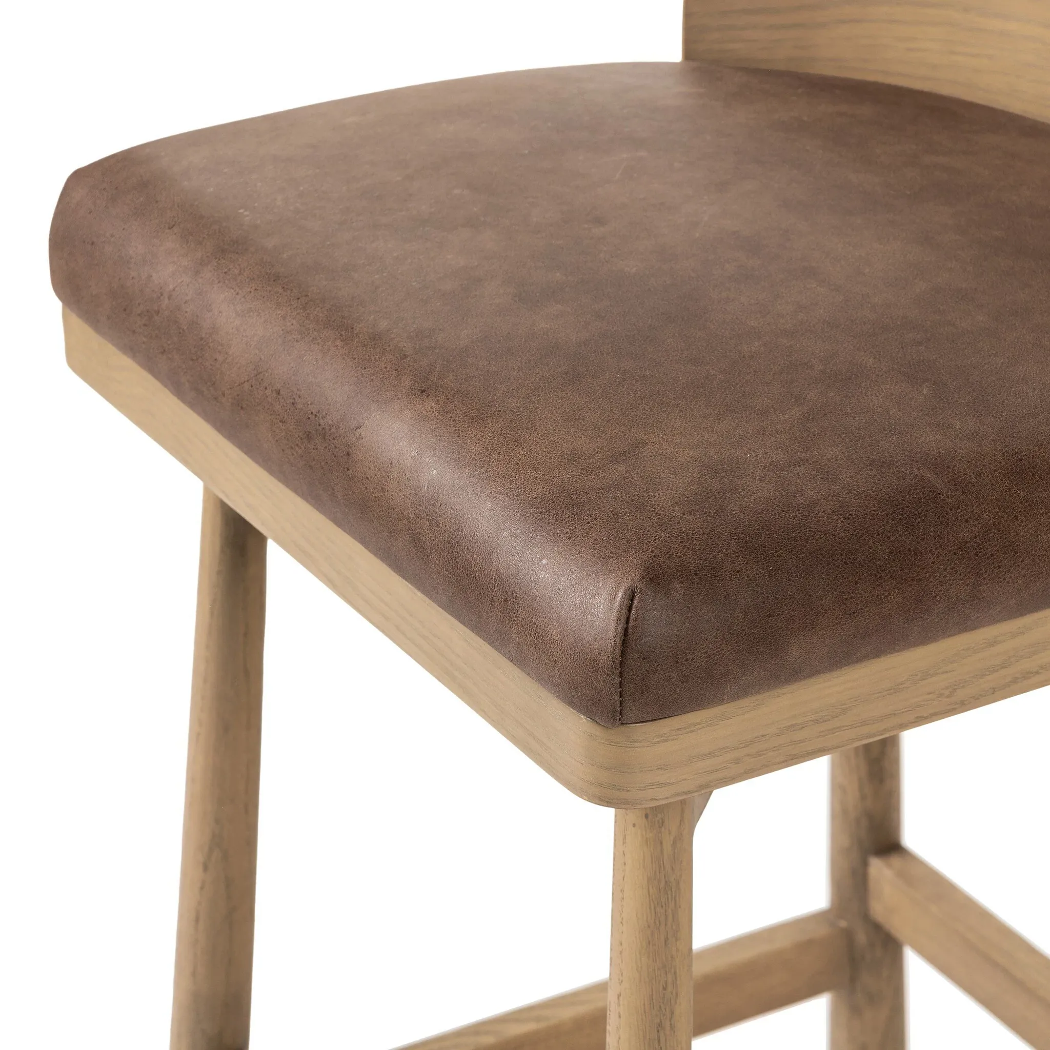 Four Hands Cloris Light Tone 24" Upholstered Barstool