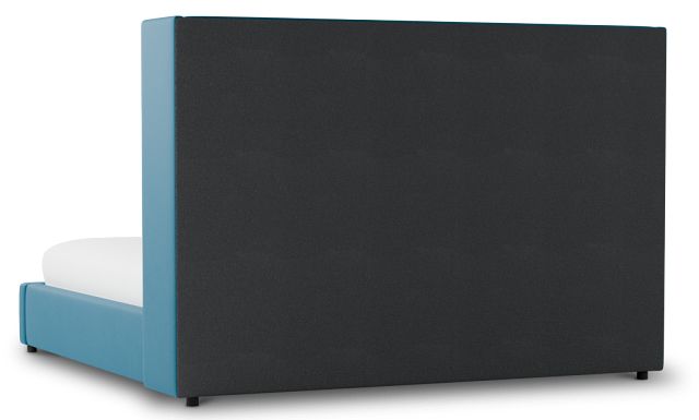 Captiva Joya Teal 60" Upholstered Shelter Bed