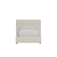 Grayton Sea Lane Light Gray 44" Upholstered Platform Bed