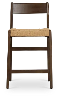 Santorini Dark Tone 24" Woven Barstool