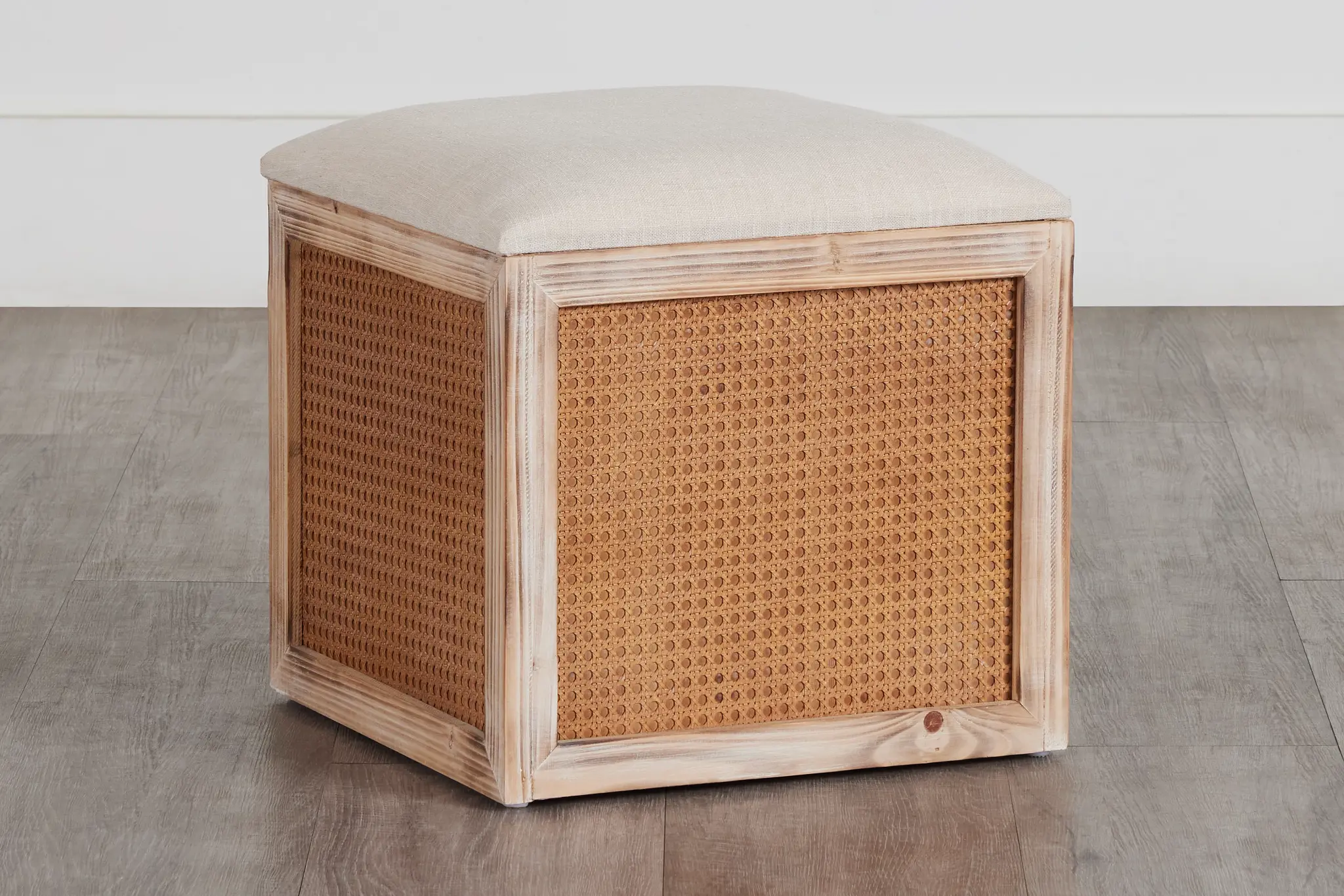 Lenn Light Tone Woven Accent Stool Lenn Light Tone Woven Accent Stool