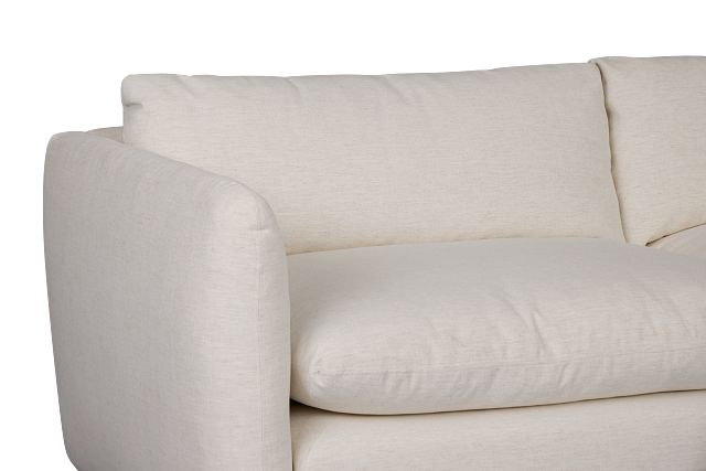 Serena White Fabric 6-piece Modular Sectional