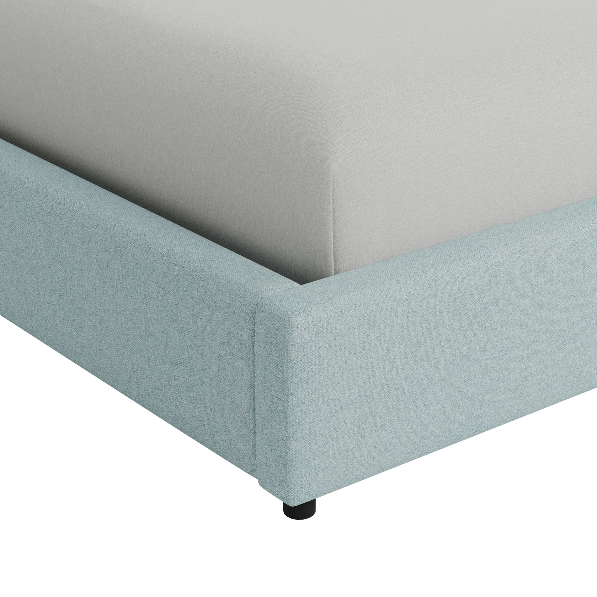 Captiva Elite Light Blue 48" Upholstered Shelter Bed