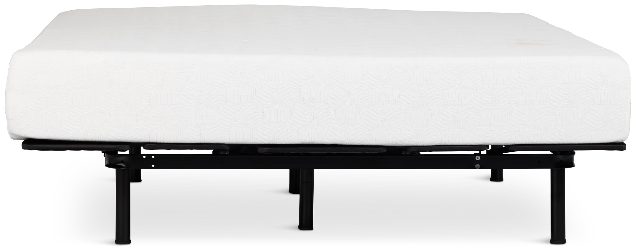 Rest & Renew By Zinus Gel Memory Foam Mattress 12" Medium Slat Adjustable Mattress Set