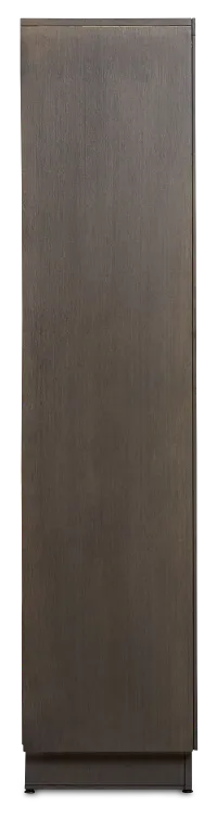 Richmond Gray 80" Open Pier Entertainment Wall With Fireplace