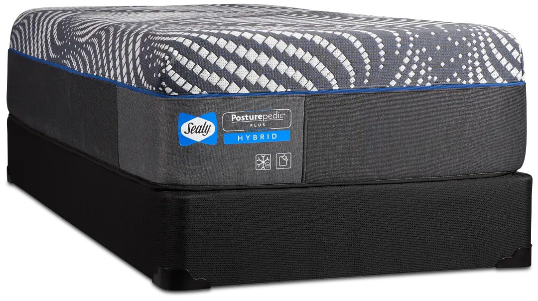 Sealy Posturepedic Plus High Point 14" Firm Mattress Set Sealy Posturepedic Plus High Point 14" Firm Mattress Set