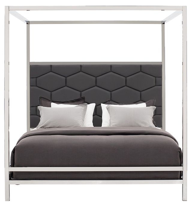 Cortina Gray Canopy Bed
