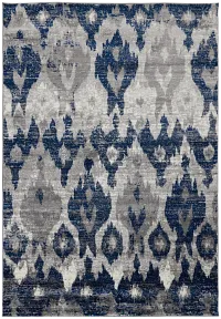 Victor Dark Blue 5x8 Area Rug