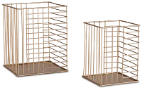 Becca Gold Set Of 2 Basket