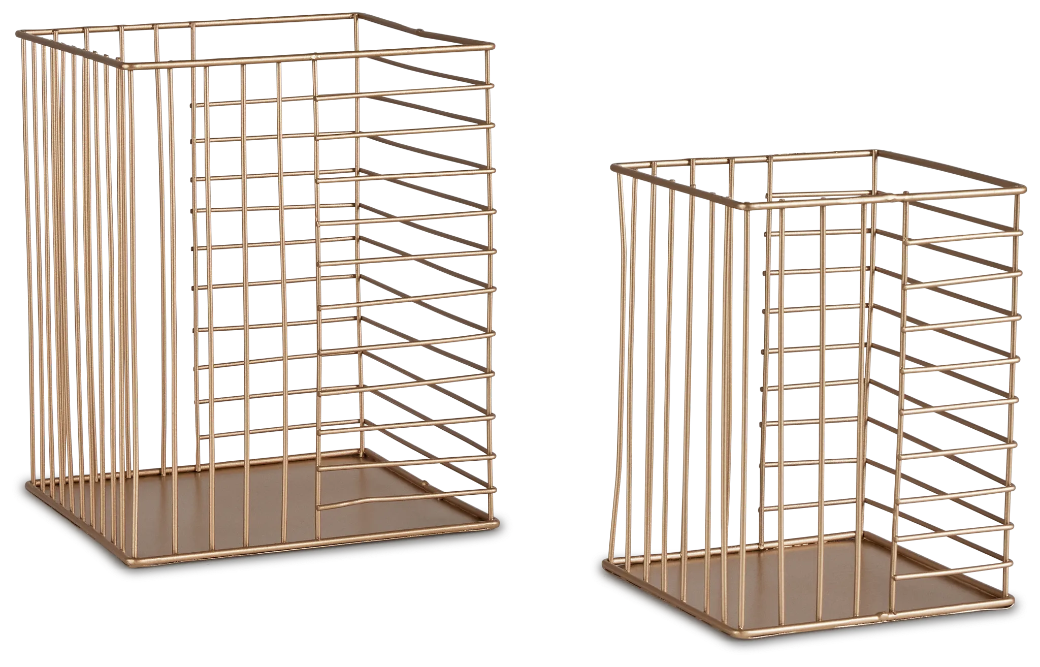 Becca Gold Set Of 2 Basket