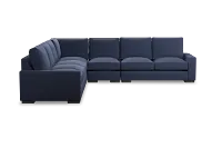 Edgewater Peyton Dark Blue Large Two-arm Sectional