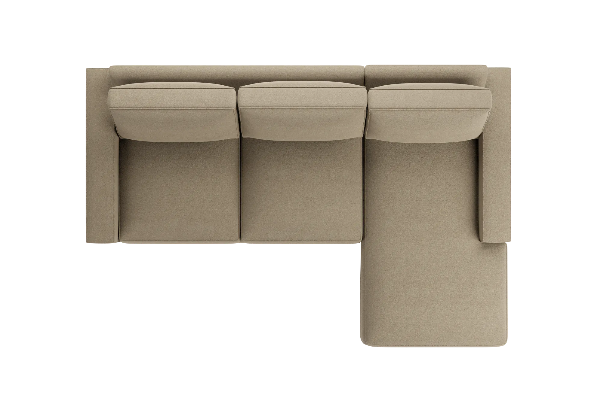 Edgewater Elite Taupe Right Chaise Sectional