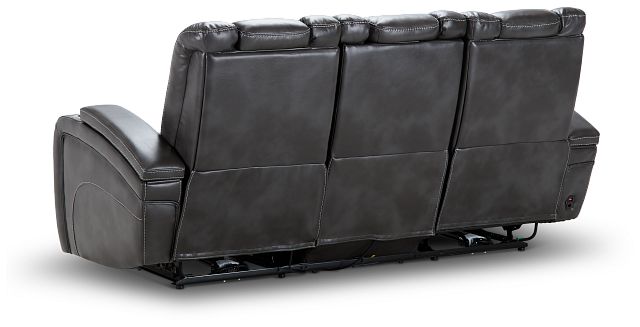 Nexus Gray Micro Power Reclining Sofa