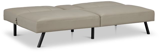 Andes Light Gray Micro Sofa Futon