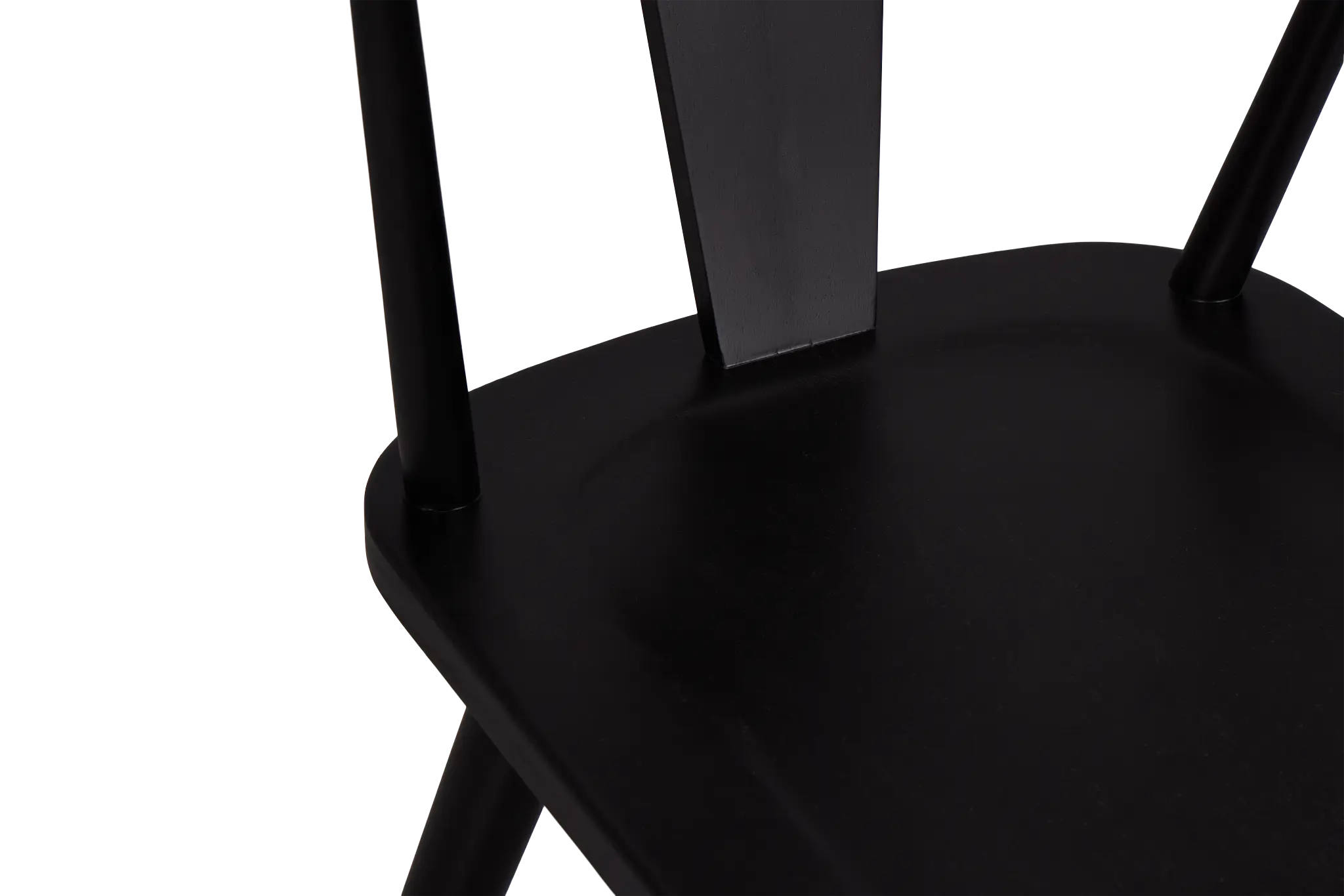 Denton Black Curved Wood Side Chair Denton Black Curved Wood Side Chair