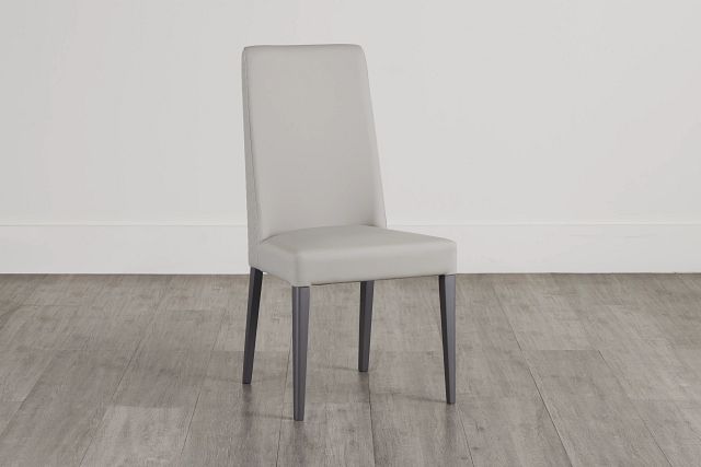 Oslo Light Gray Upholstered Side Chair