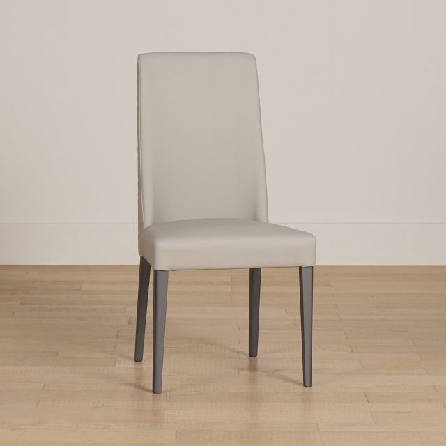 Oslo Light Gray Upholstered Side Chair