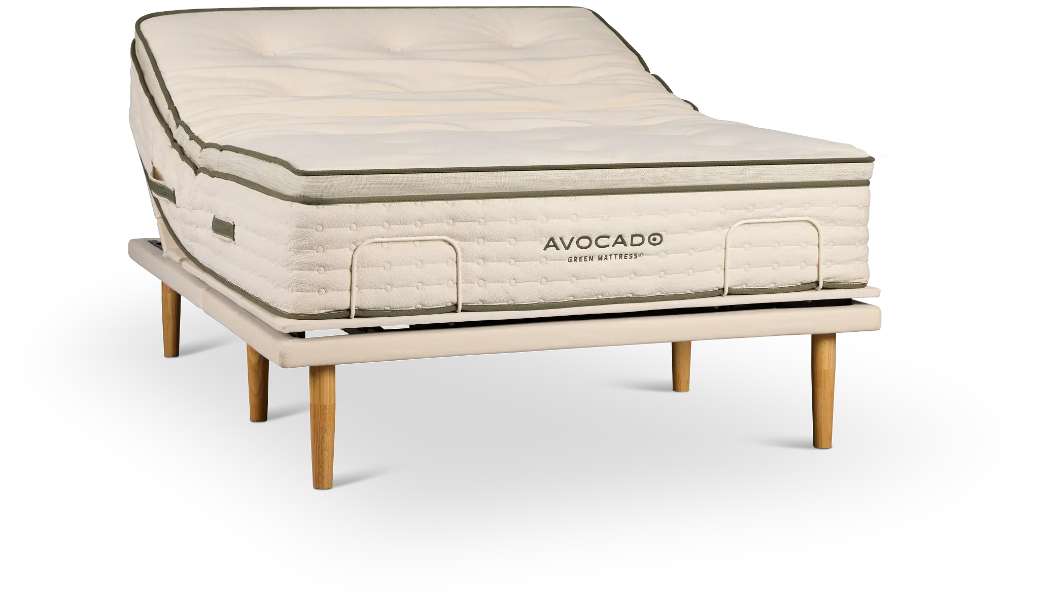 Avocado Green Cushion Firm Eco Plus Adjustable Base Mattress Set Avocado Green Cushion Firm Eco Plus Adjustable Base Mattress Set