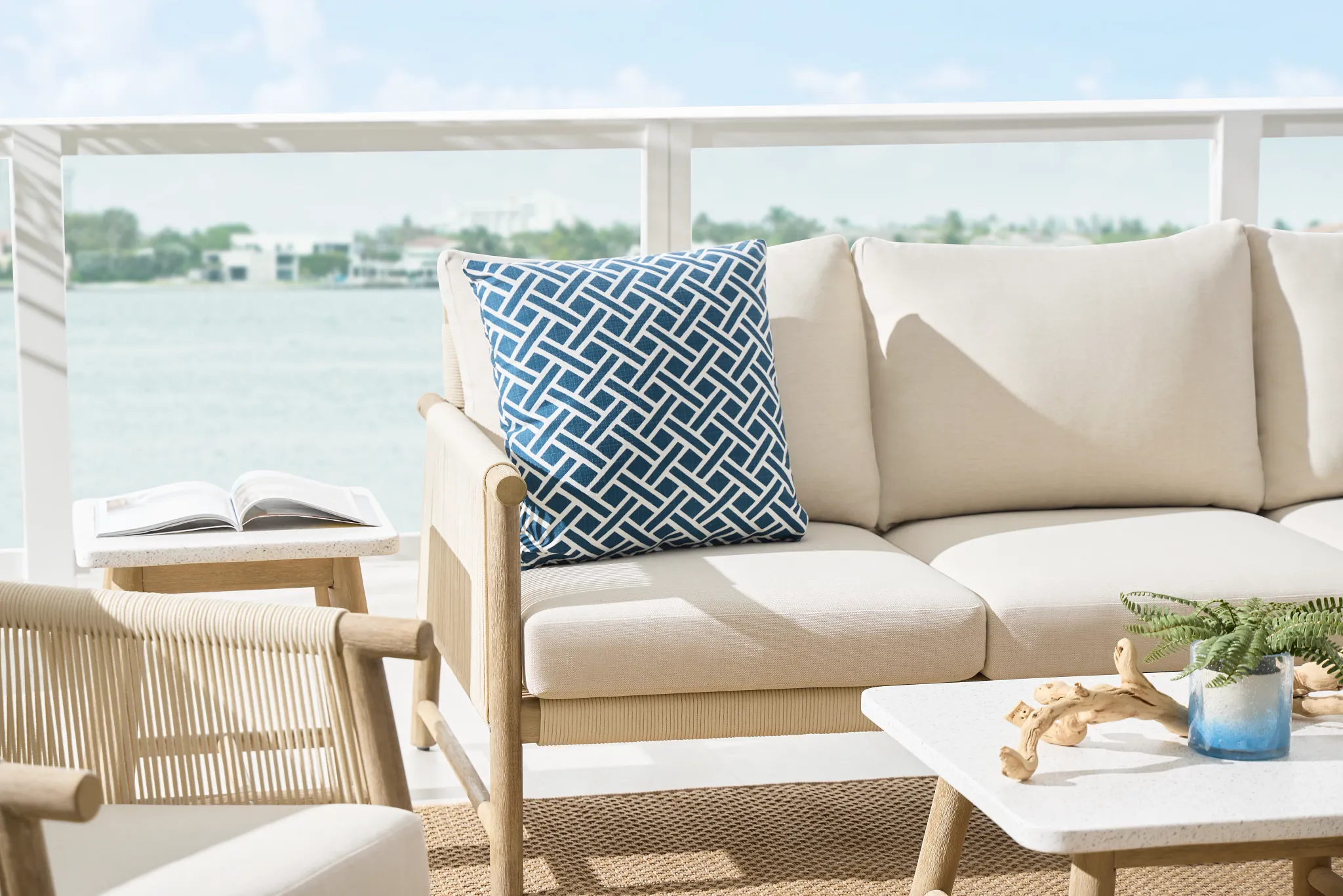 Azure Light Tone Right Arm Chaise Sectional