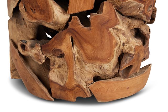 Haven Mid Tone Teak Round End Table