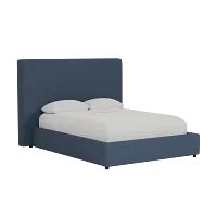 Grayton Maguire Blue 54" Upholstered Platform Bed