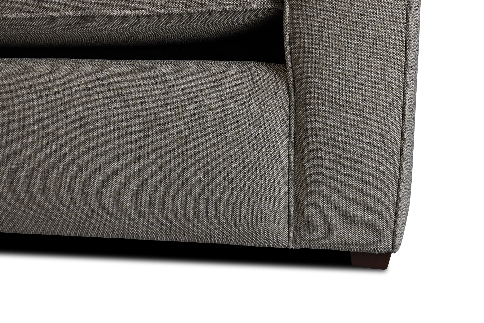 Asheville Brown Fabric Left Chaise Innerspring Sleeper Sectional