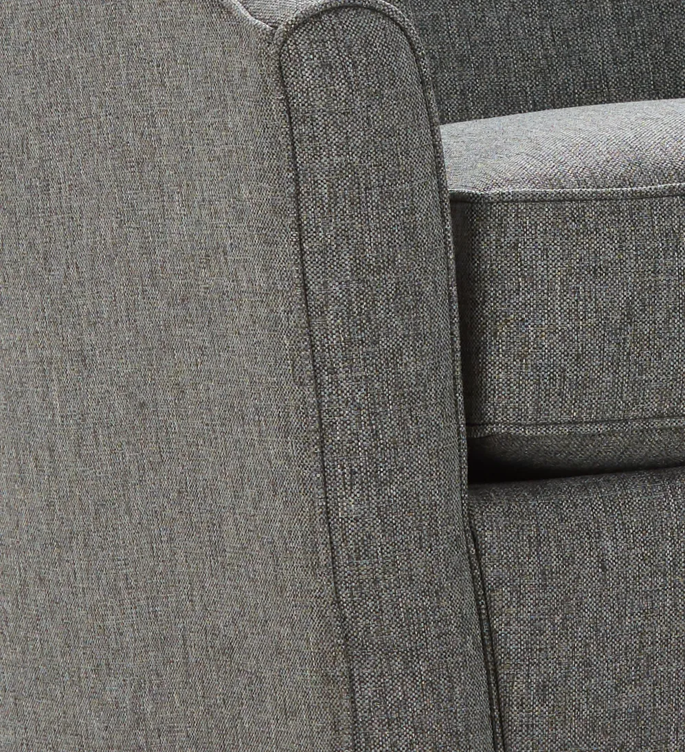 Asheville Gray Fabric Swivel Rocker Glider