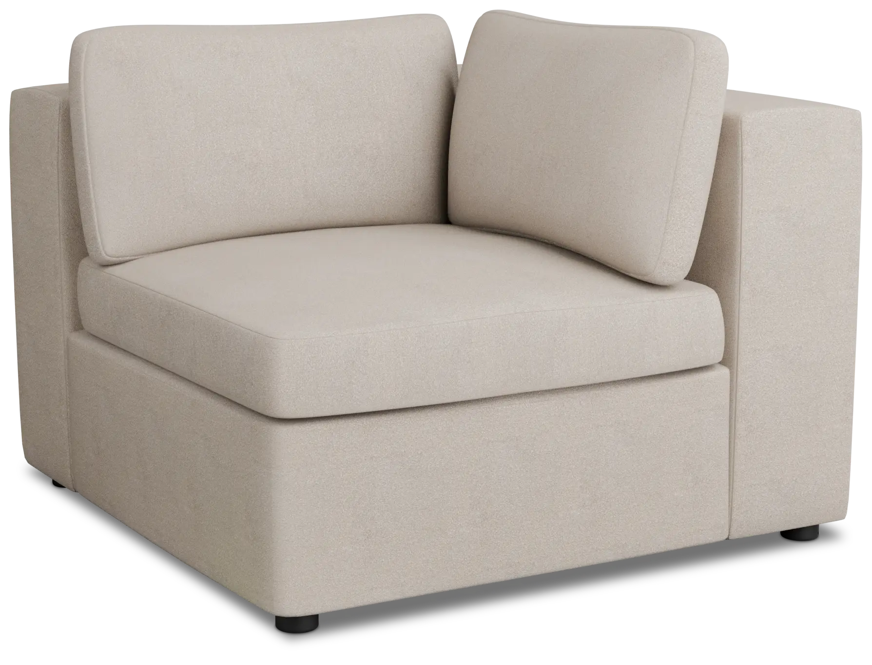 Destin Sutton Beige Fabric Corner Chair Destin Sutton Beige Fabric Corner Chair