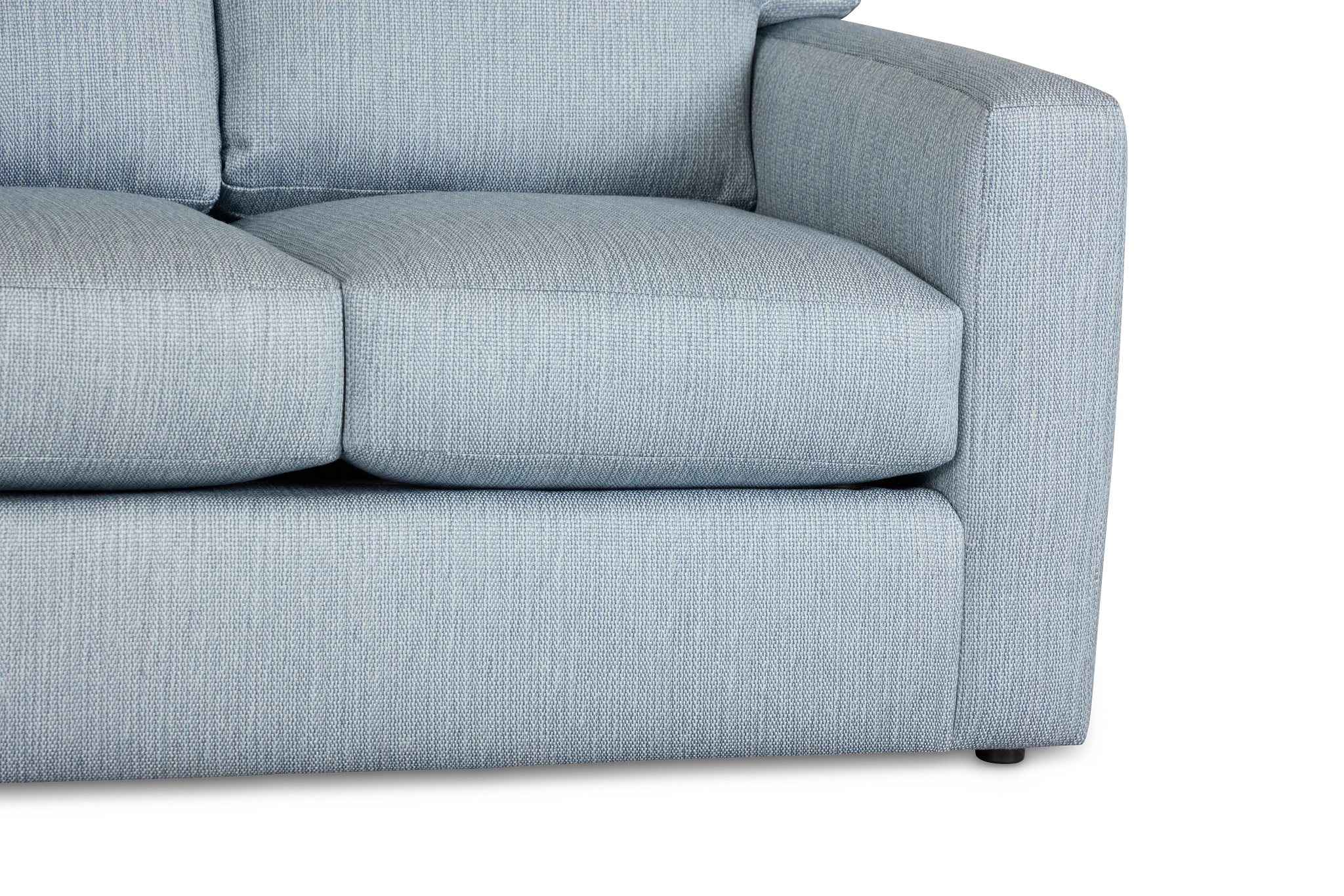 Rhodes Light Blue Fabric Loveseat