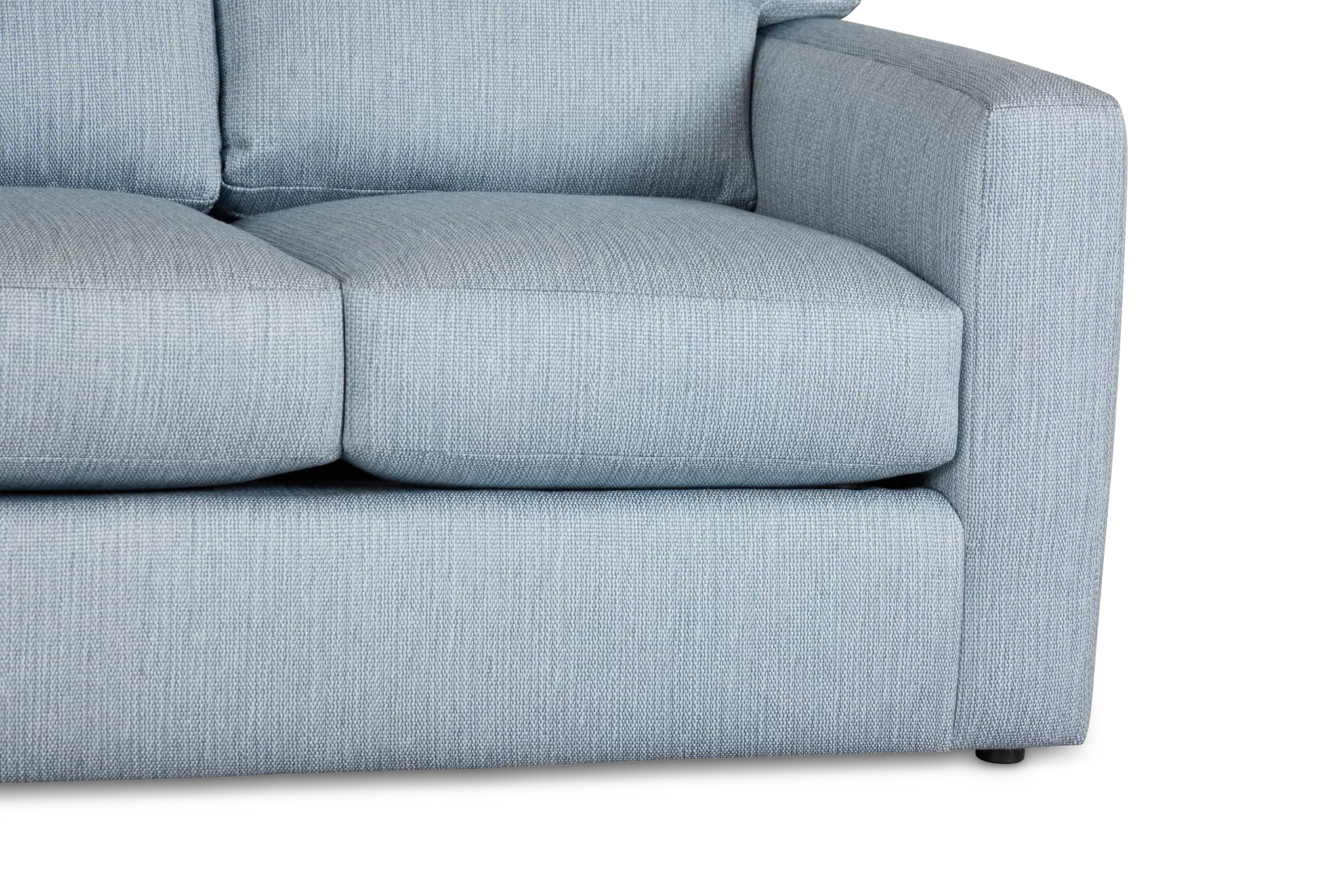 Rhodes Light Blue Fabric Loveseat Rhodes Light Blue Fabric Loveseat