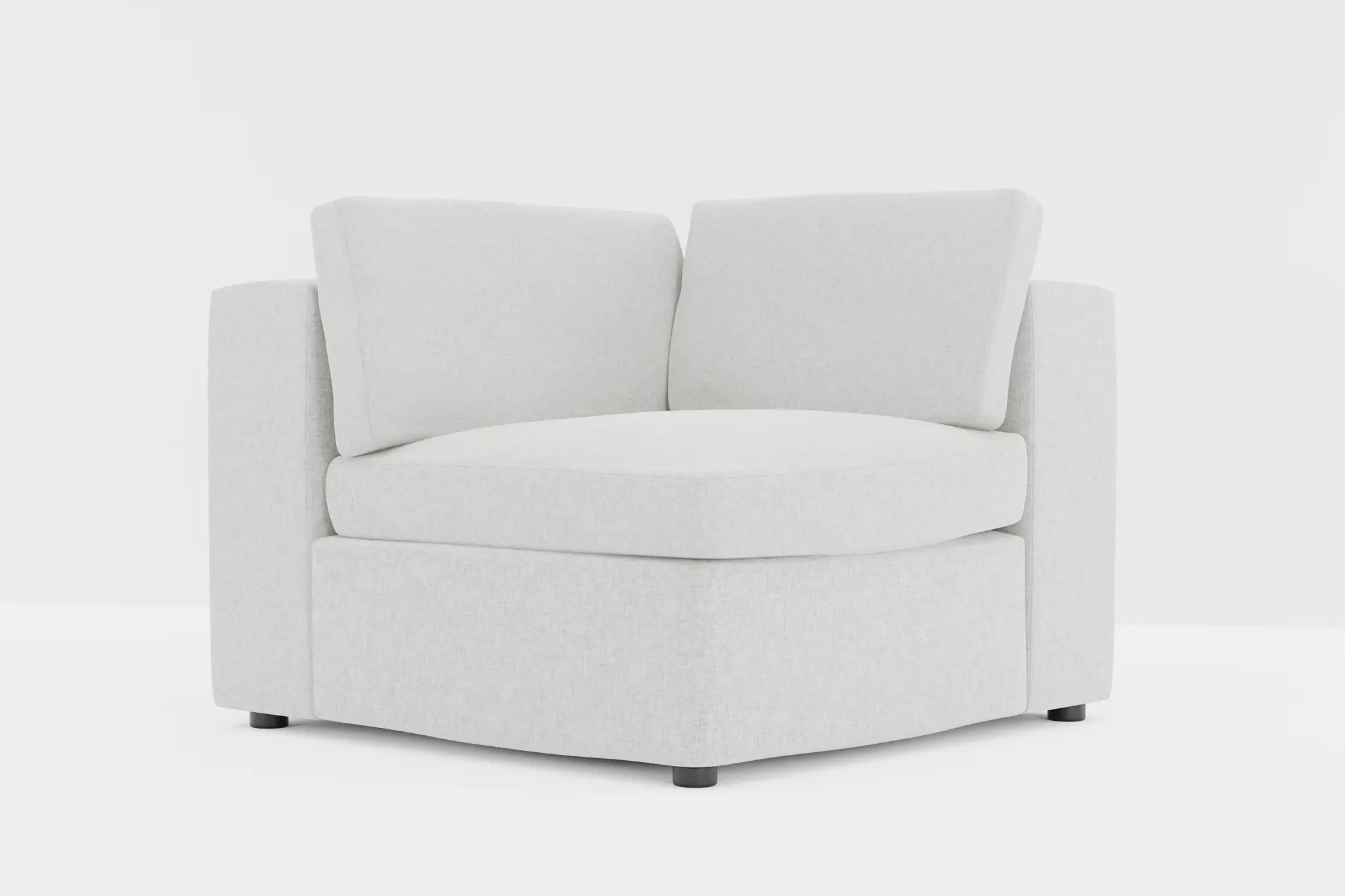 Destin Delray Pewter Fabric Corner Chair Destin Delray Pewter Fabric Corner Chair