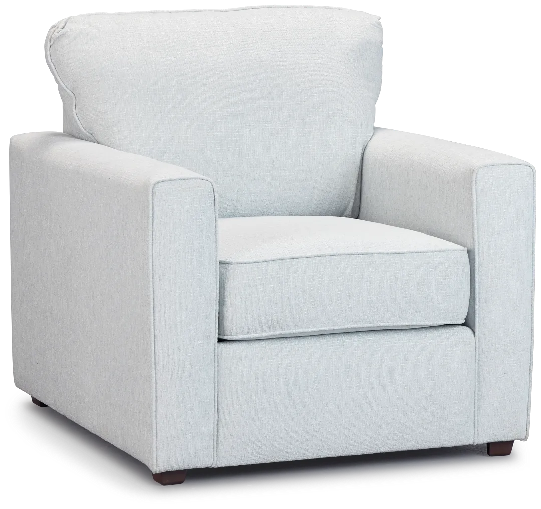 Avalon Light Blue Fabric Chair