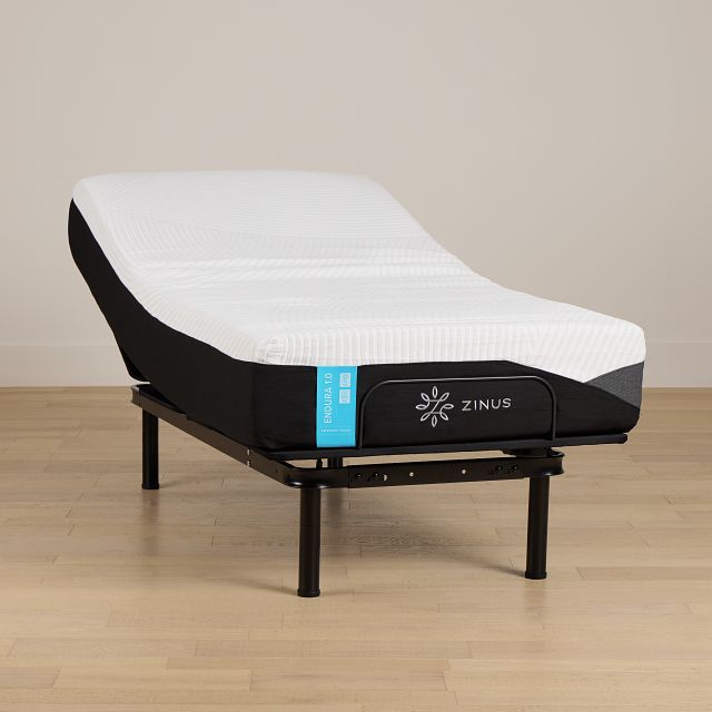 Zinus Endura 1.0 Firm Slat Adjustable Mattress Set