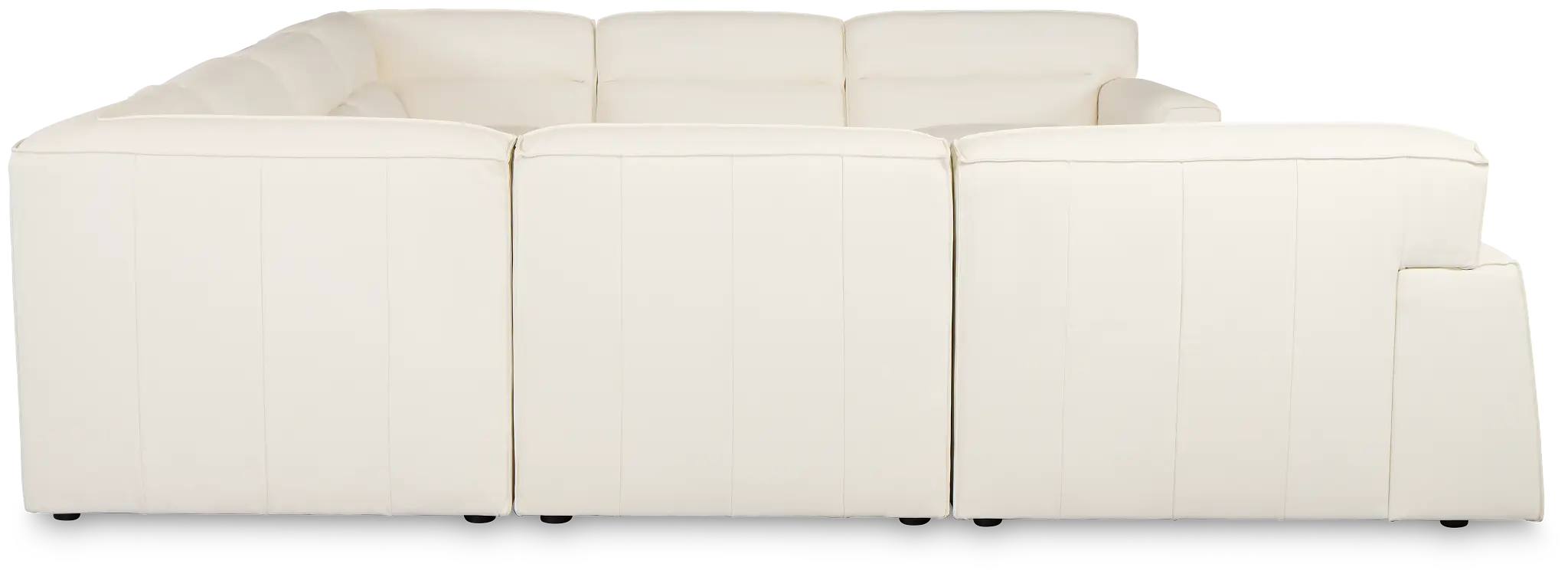Blanca White Leather 8-piece Modular Sectional Blanca White Leather 8-piece Modular Sectional