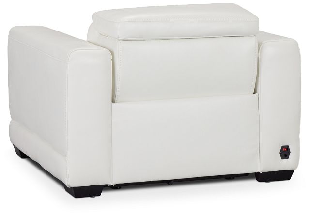 Lombardy White Micro Power Recliner