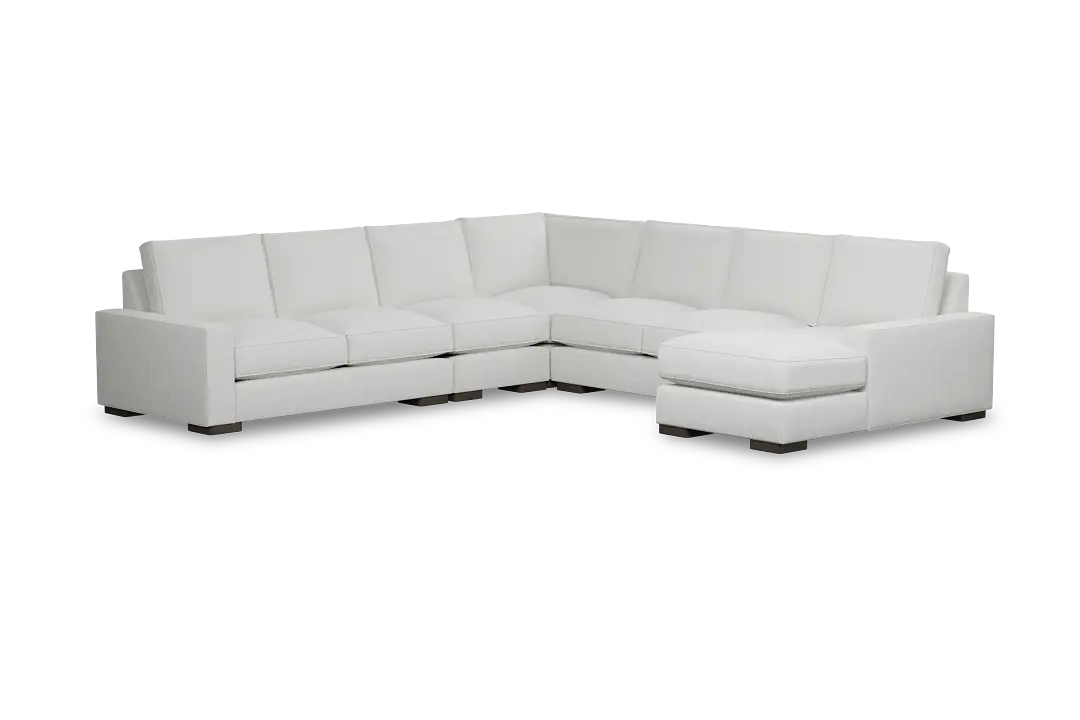 Edgewater Revenue White Large Right Chaise Sectional Edgewater Revenue White Large Right Chaise Sectional