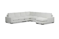 Edgewater Revenue White Large Right Chaise Sectional
