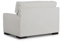 Austin White Fabric Memory Foam Sleeper