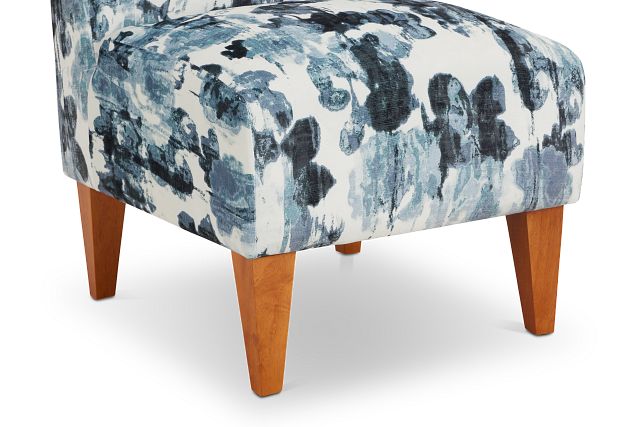 Scarlett Blue Fabric Accent Chair