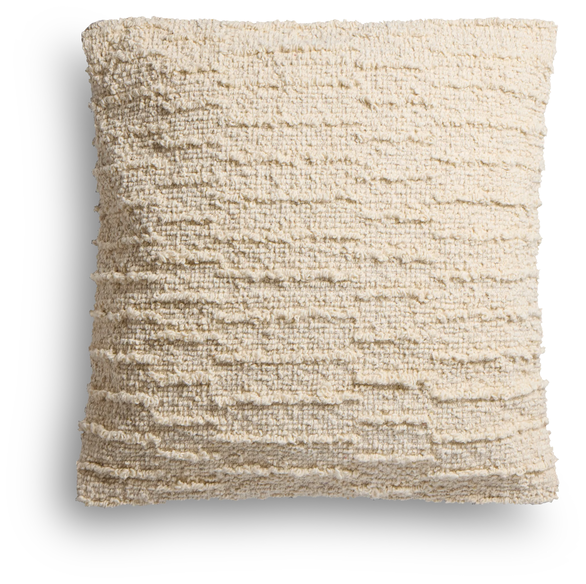 Kirby Ivory 22" Square Accent Pillow
